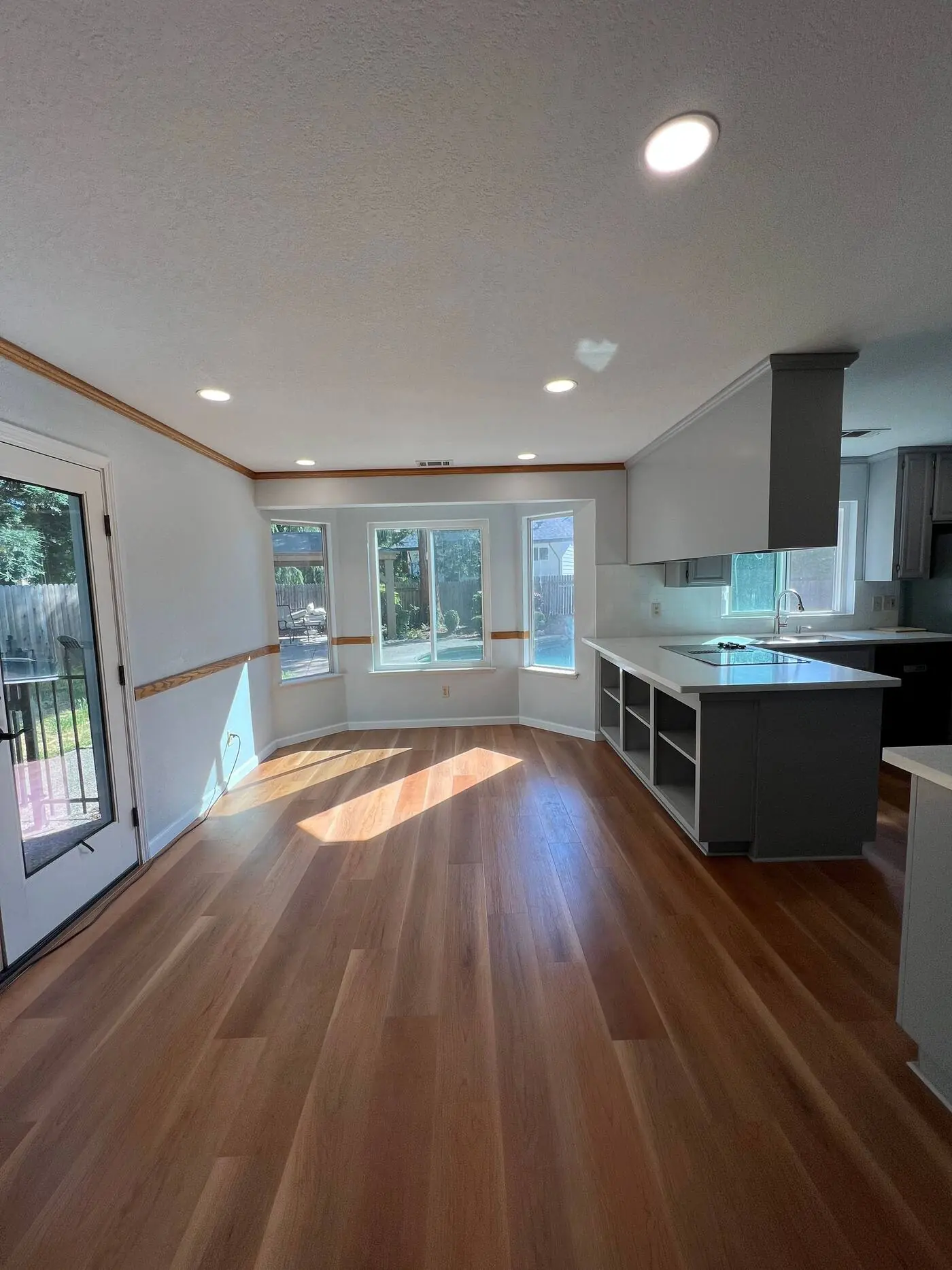 Finished open living space