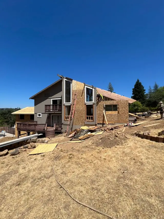 Our crew framing a home addition