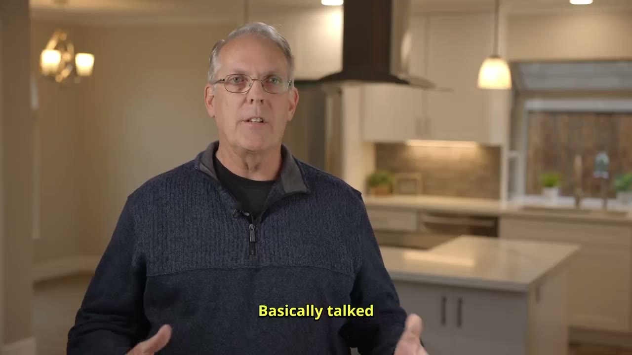 A Valley Home Construction customer talking about his kitchen remodel
